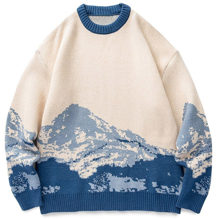 LEMANDIK® Comfy Sweater Snow Mountain