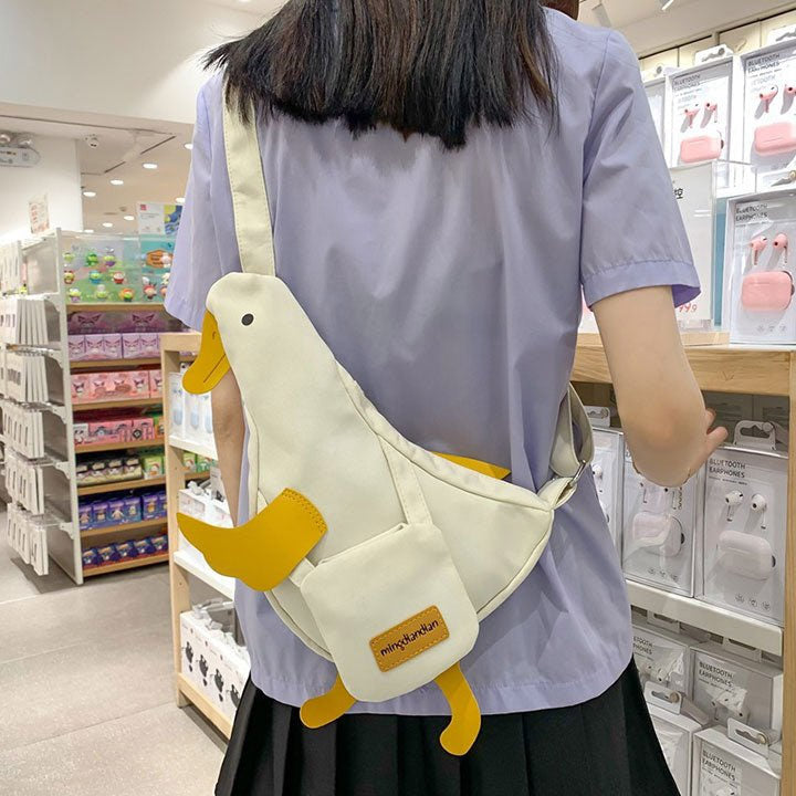 LEMANDIK® Duck Shaped Canvas Shoulder Bag