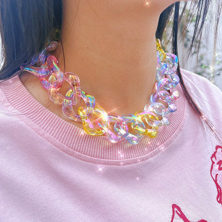 colorful acrylic chain