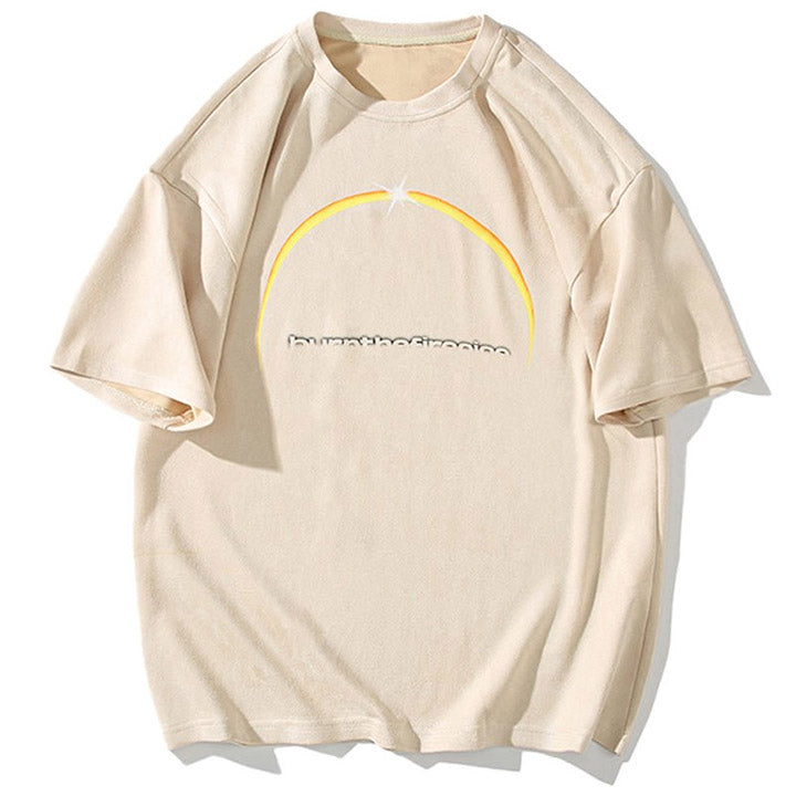 LEMANDIK® Star and Moon Suede T-shirt