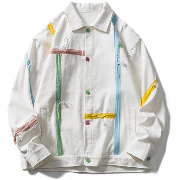 LEMANDIK® Vintage Denim Jacket Line Drawstring