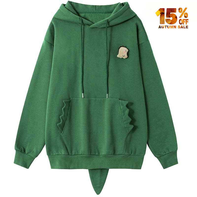 dinosaur hoodie with cute doll