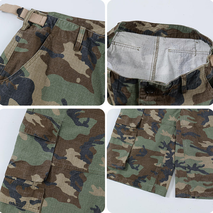 Camouflage pattern cargo Shorts
