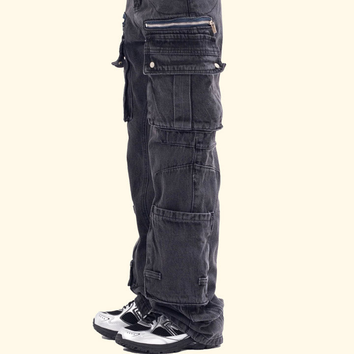 streetwear cargo jeans for men