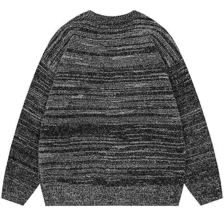 baggy style knit jumper with skull