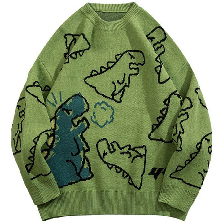 LEMANDIK® Full Dinosaur Pattern Sweater
