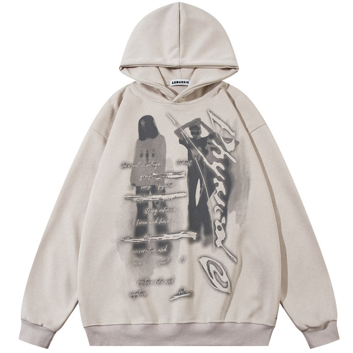 Abstract graphic hoodie