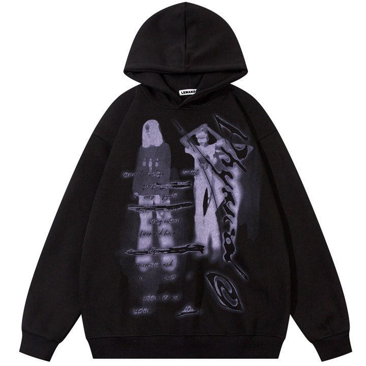 unique Y2K graphic hoodie