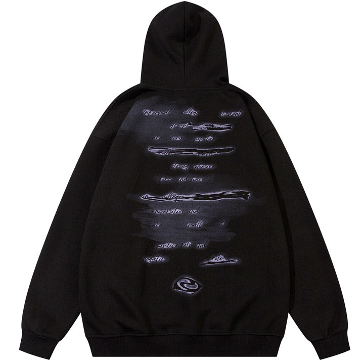 high-street graphic hoodie