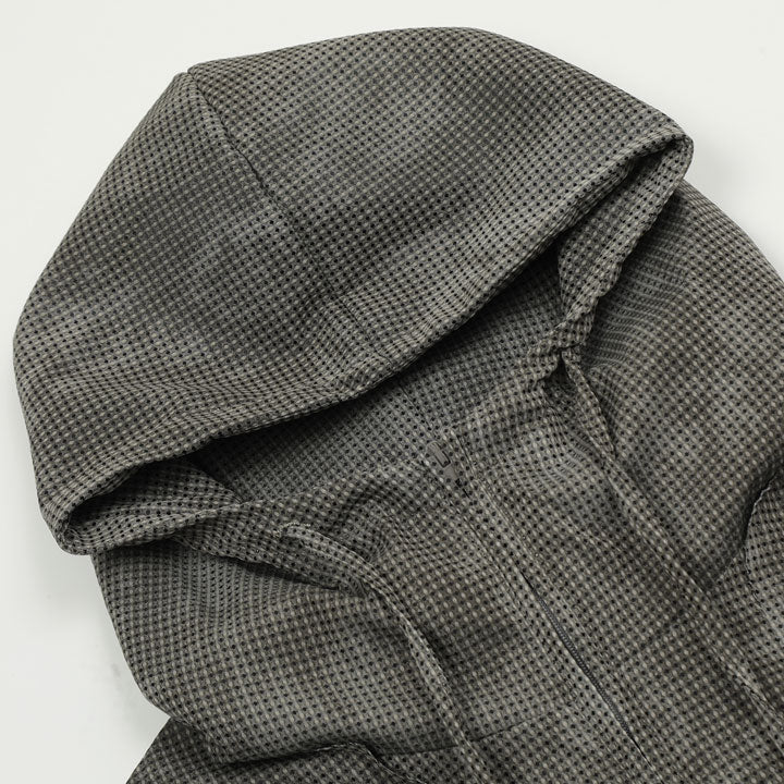 LEMANDIK® Vintage Tie-Dye Checkered Hoodie