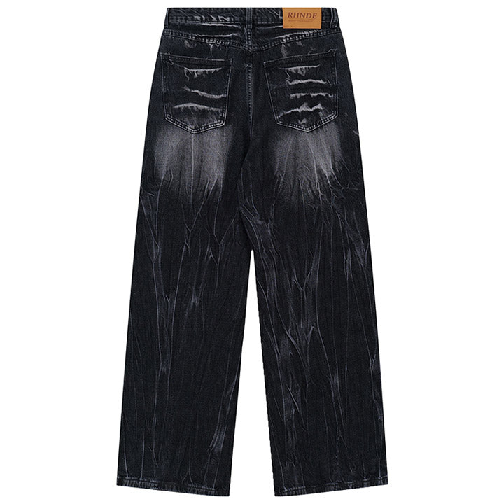 splah-ink washed jeans