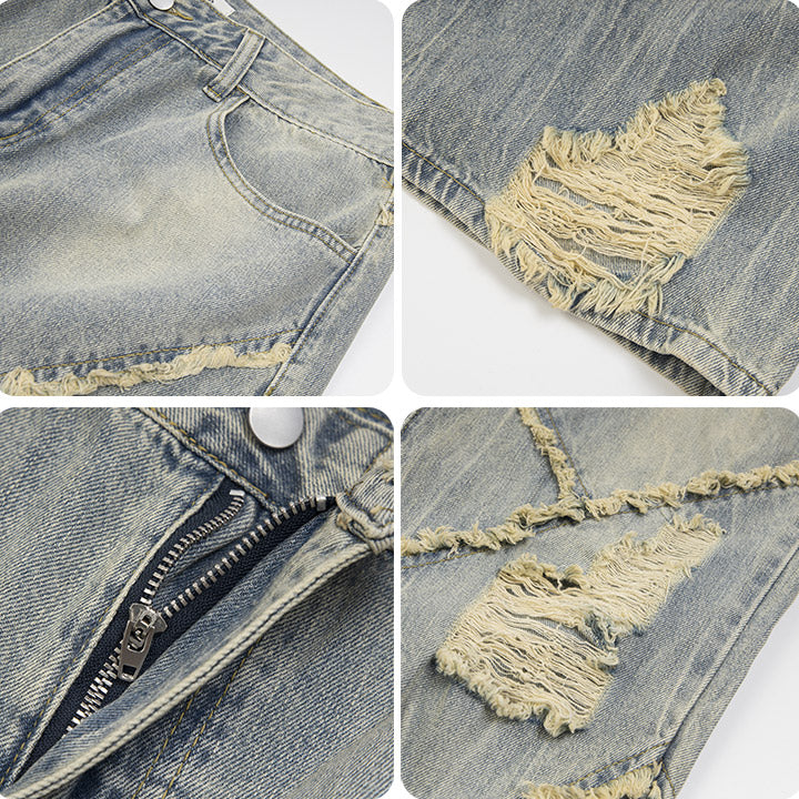 retro washed jeans