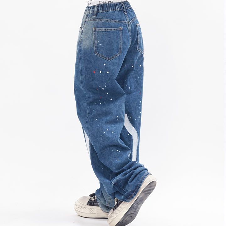 men graphic jeans