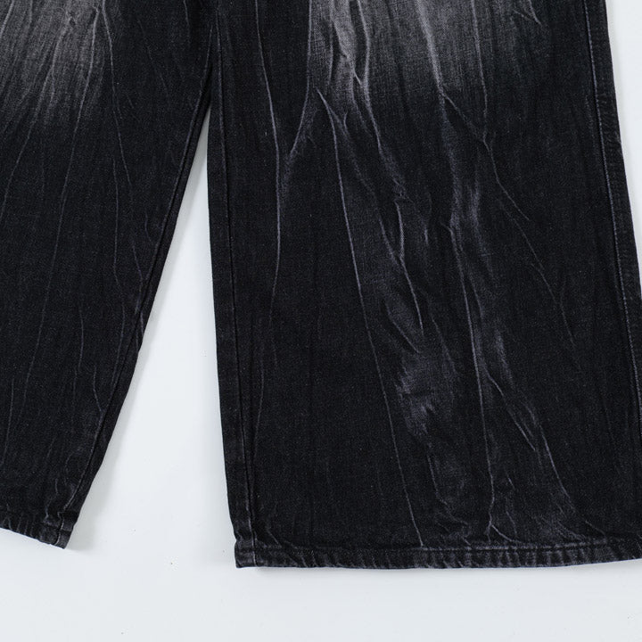 Avant-garde Street Washed Corrugated men's Jeans