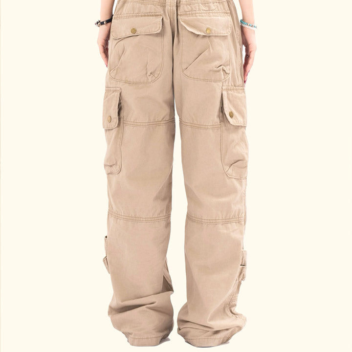 cargo jeans with elastic waist