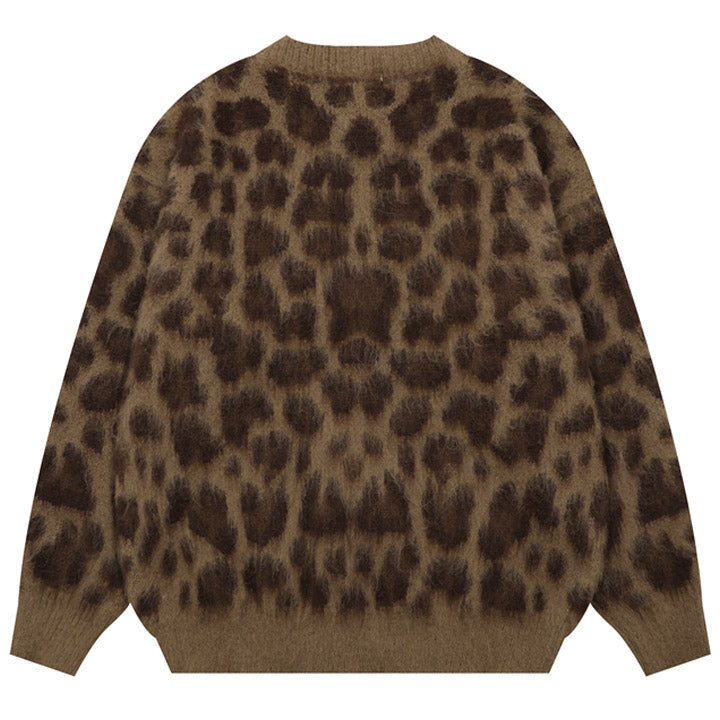 cheetah cardigan sweater