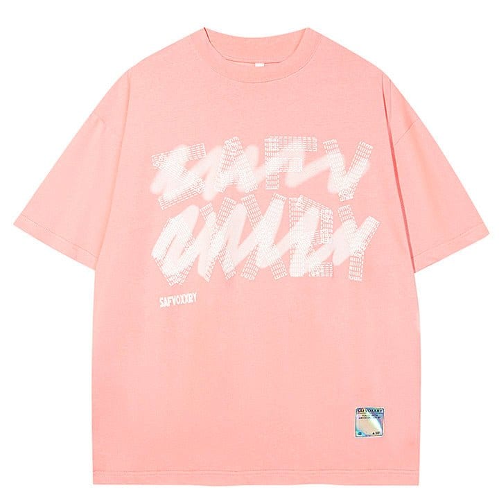 streetwear t - shirt foam letters