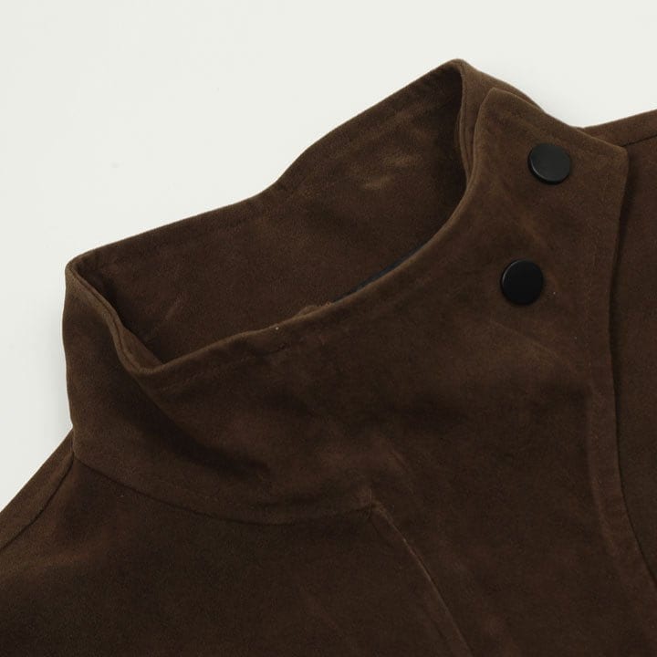 brown suede jacket