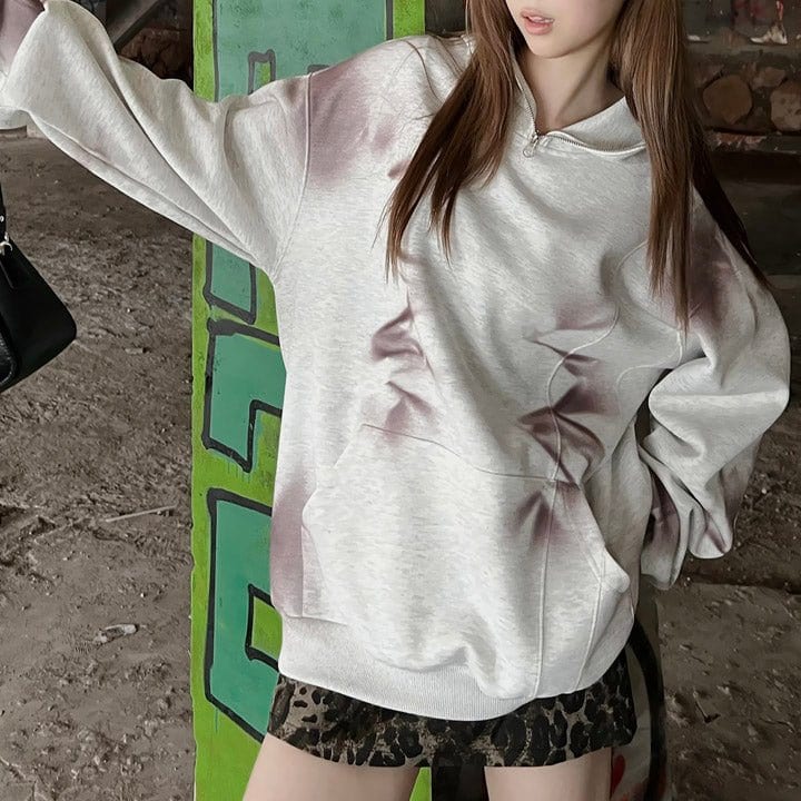 women casual tie dye hoodie