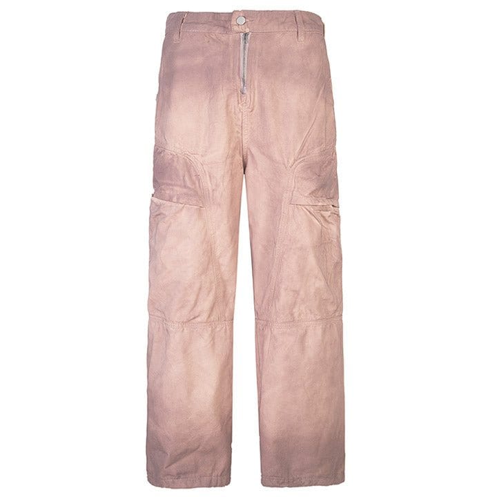 pink faded cargo pants