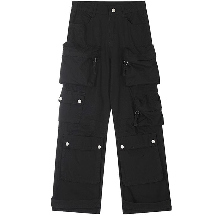 multi pockets cargo jeans