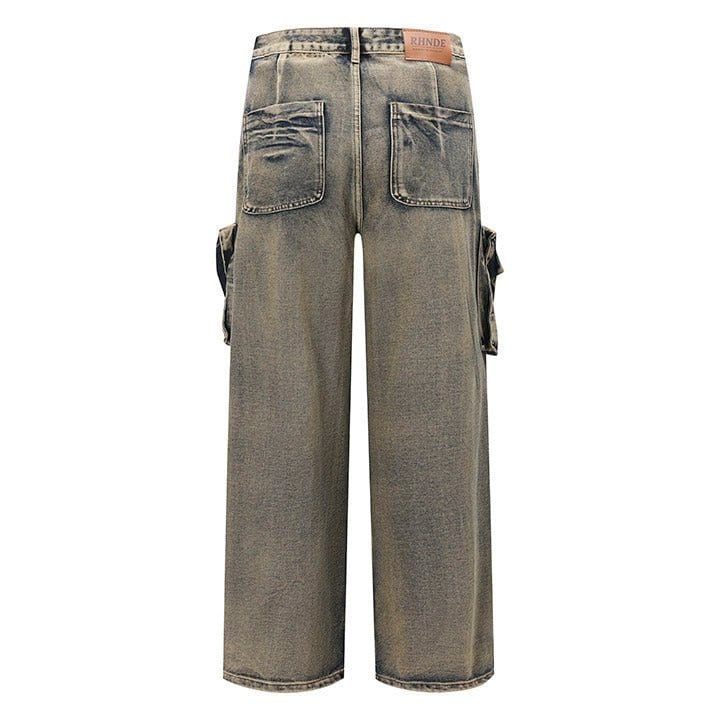 straight leg cargo jeans