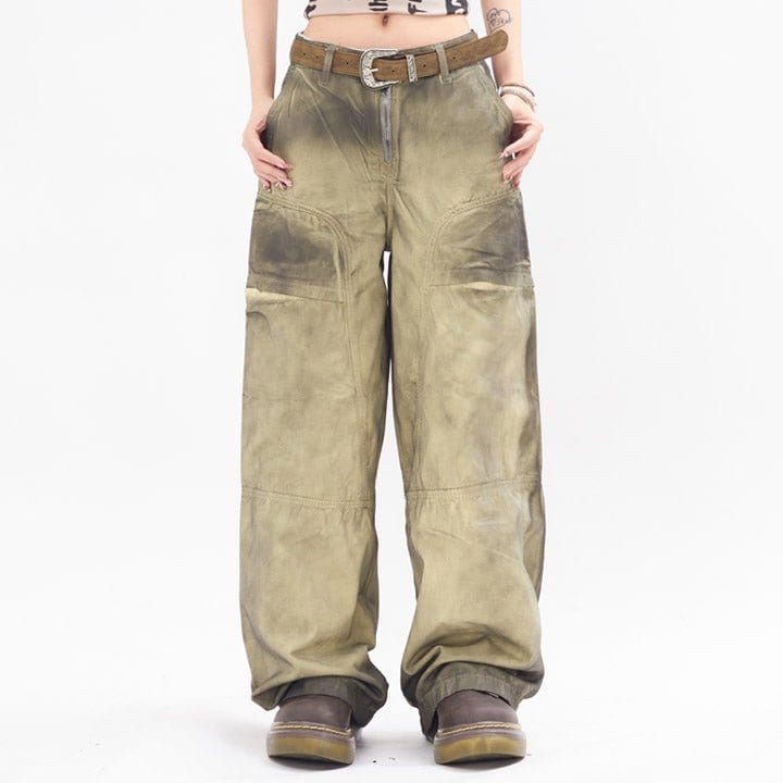 women's wide leg cargo pants