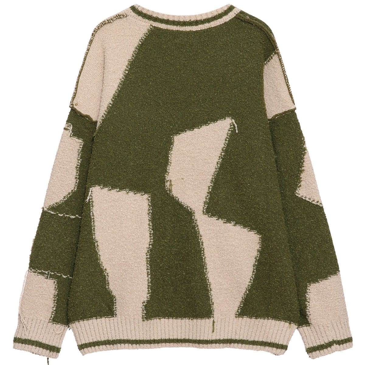 tassel color block jumper