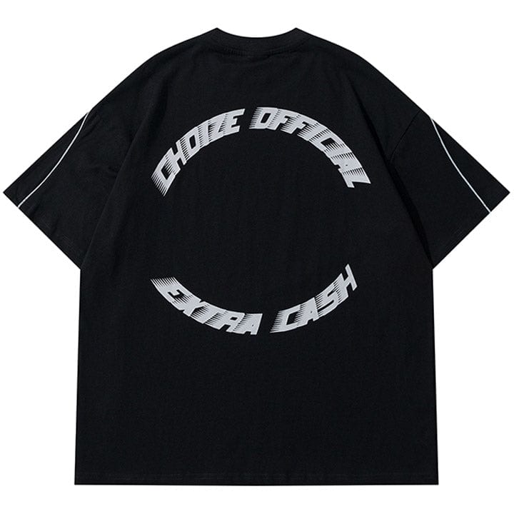 oversize letter t - shirt