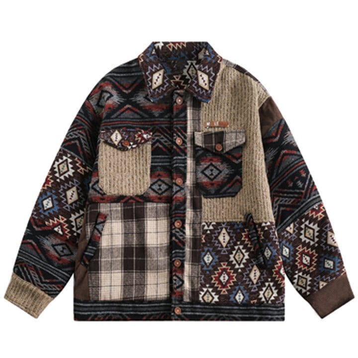 retro patchwork jacket