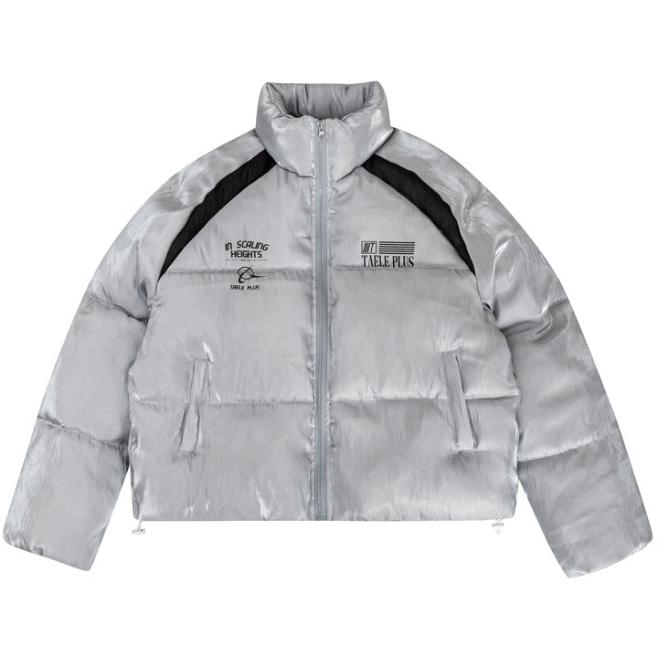 LEMANDIK® Liquid Metal Racing Puffer Jacket