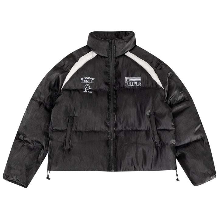 LEMANDIK® Liquid Metal Racing Puffer Jacket