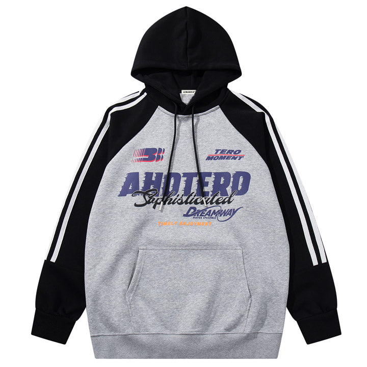 sportswear graphic hoodie