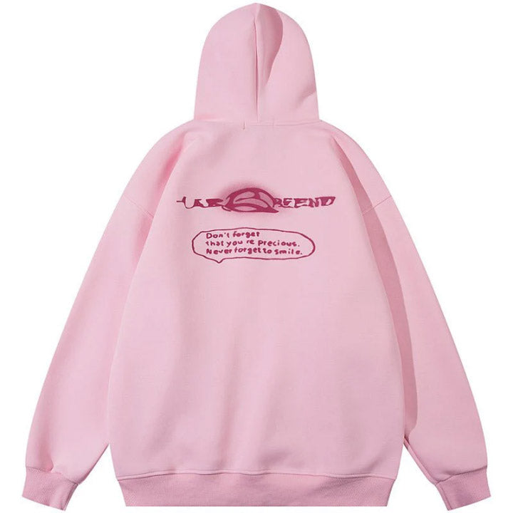 pink street boy graffiti hoodie