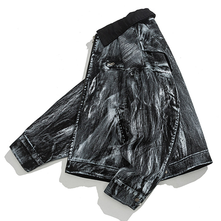 men's jacket tie dye print