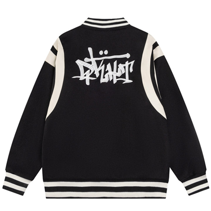 embroidery letter varsity jacket