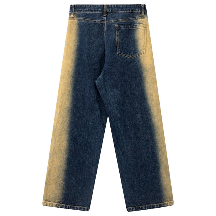 wasteland style denim jeans side strap