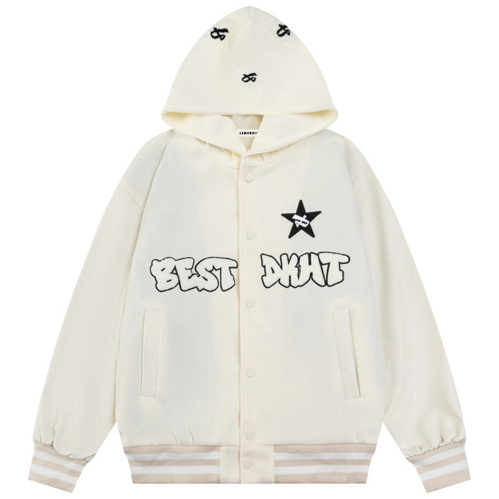 button down hoodie flock star