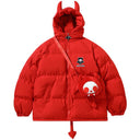 Lemandik Puffer Winter Coat Jacket Devil Bag